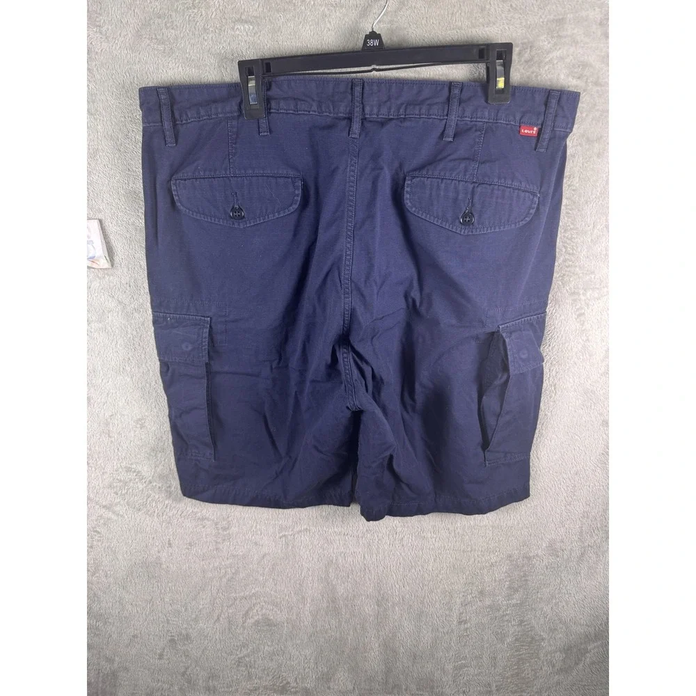 Levi's Shorts Mens 38‎ Blue Cargo Canvas Utility Pockets Casual Summer Outdoor